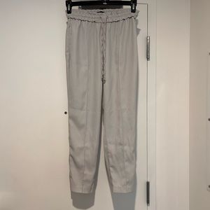 Zara light summer office pants in feather grey, size XS